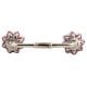 Pink Dahlia Medium Ceramic Bridge Handle